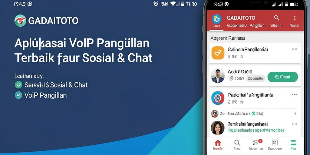 Antarmuka GADAITOTO yang intuitif untuk VoIP Panggilan yang mudah digunakan.