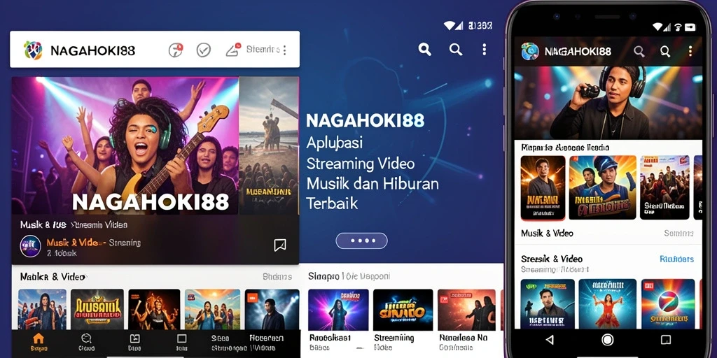 Antarmuka NAGAHOKI88 yang menampilkan berbagai pilihan video streaming.
