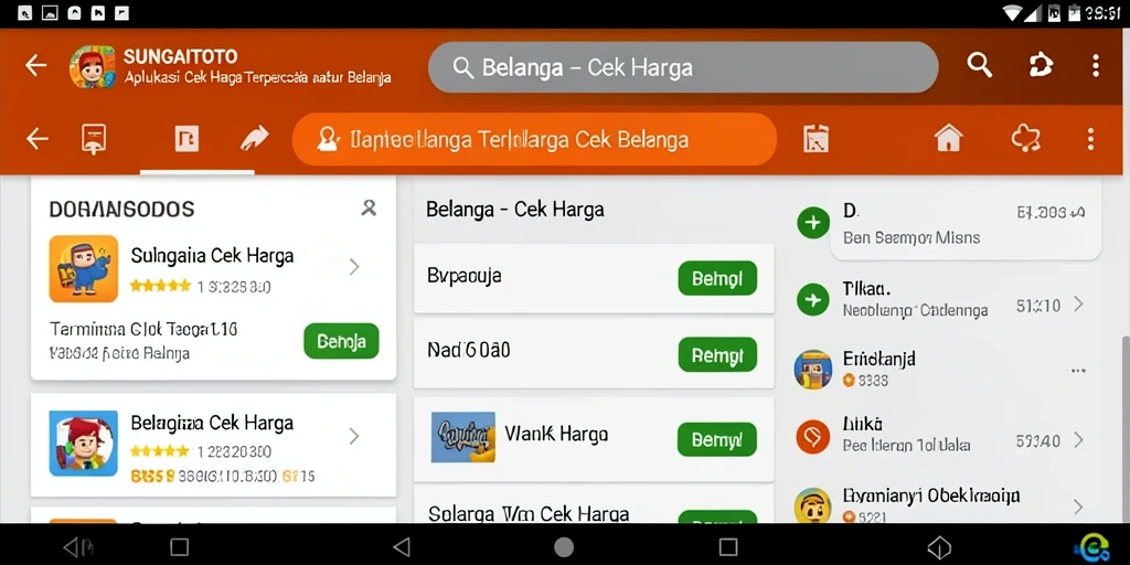 Tampilan antarmuka SUNGAITOTO yang sederhana dan efektif untuk cek harga.